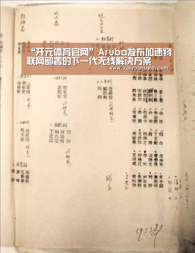 “开元体育官网”Aruba发布加速物联网部署的下一代无线解决方案(图2) 开元体育官方下载
